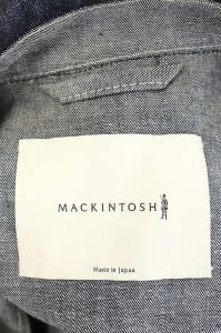 MACKINTOSH ロングコート デニム 背抜き 42 インディゴ