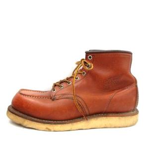 RED WING クラシック モック ワークブーツ オロラセット アイリッシュセッター 羽タグ ショート レースアップ フラット レザー 7.5E