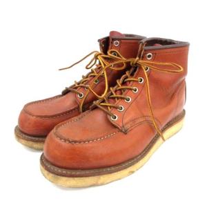 RED WING クラシック モック ワークブーツ オロラセット アイリッシュセッター 羽タグ ショート レースアップ フラット レザー 7.5E