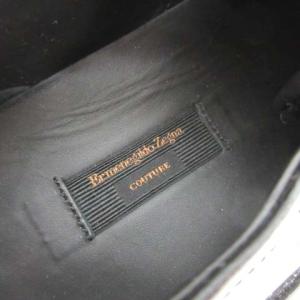 Ermenegildo Zegna クチュール COUTURE ビジネスシューズ ローファー タッセル エナメル EU7 25.5cm 黒 ブラック