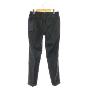 INCOTEX パンツ スラックス SUPER100’s スリムフィット ロールアップ ワンタック 44 グレー