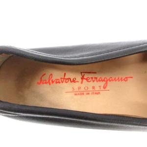 Salvatore Ferragamo レザーローファー 7.5 ブラック