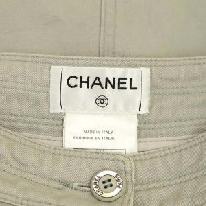 CHANEL 03P タイトスカート ひざ丈 38 グレー