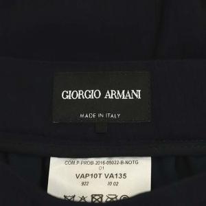 GIORGIO ARMANI 2016年 シルクワイドスカンツ ダークネイビー