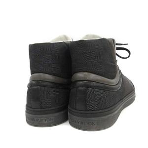 LOUIS VUITTON ダミエグラフィット スニーカー ハイカット 8.5 ブラック