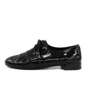 PRADA オックスフォードシューズ エナメル 36.5 ブラック