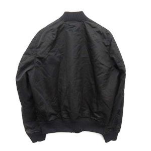 KENZO 近年モデル MA1 フライトジャケット ボンバージャケット ミリタリー ジップアップ S 黒 ブラック