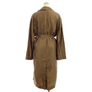 AGNONA ステンカラーコート ロング 40 茶 ブラウン