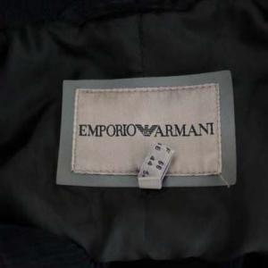EMPORIO ARMANI テーラードジャケット コーデュロイ 総裏地 5B ベルト付き I54 紺 ネイビー