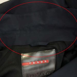 PRADA SPORT ジャケット ステンカラー ゴアテックス 紺 ネイビー