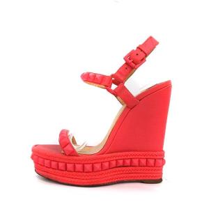 Christian Louboutin ストラップハイヒールサンダル 37 ピンク