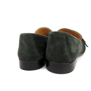 HERMES H金具 スエード ローファー 40 緑
