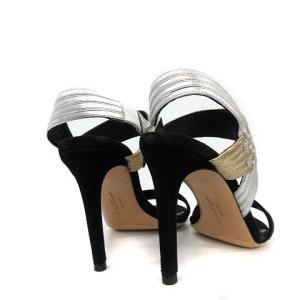 Salvatore Ferragamo サンダル ピンヒール スエード 4.5C ブラック