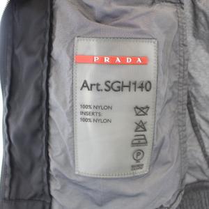 PRADA 2009年製 Art.SGH140 ナイロンジャケット ダブルジップ 52 グレー
