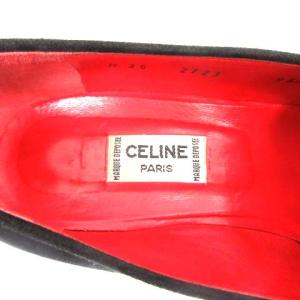 CELINE スエードローファー ブラック