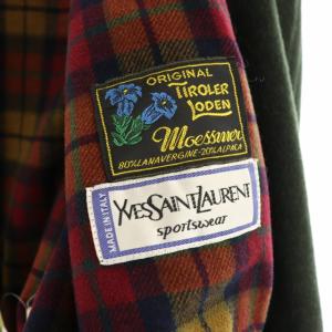 YVES SAINT LAURENT SPORT WEAR ヴィンテージ ステンカラーコート ロング カサンドラ イタリア製 バージンウール アルパカ混 48 M