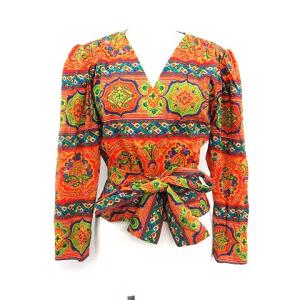 YVES SAINT LAURENT ペイズリーセットアップ  レッド