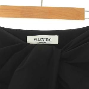 VALENTINO シルクタイトロングスカート 36 ブラック