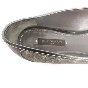 LOUIS VUITTON パンプス モノグラム 37.5 グレー