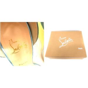 Christian Louboutin サンダル ウェッジソール ビニールラバー PVC 39 クリア マルチカラー