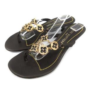 トングサンダル モノグラム 37 ブラウン