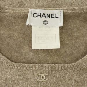 CHANEL ニット カシミヤ シルク プルオーバー ココマーク ラメ クルーネック