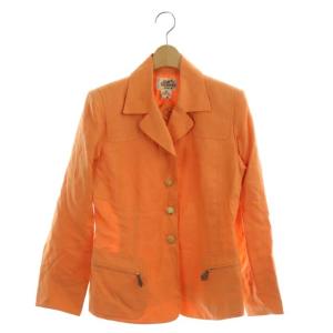 テーラードジャケット シングル リネン 38