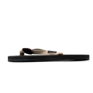 HERMES ビーチサンダル トング ラバー フラット 38 ブラック