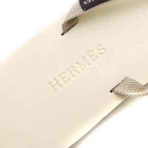 HERMES ビーチサンダル 24cm 白