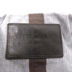 PRADA ステンカラーコート ナイロン 46 ネイビー