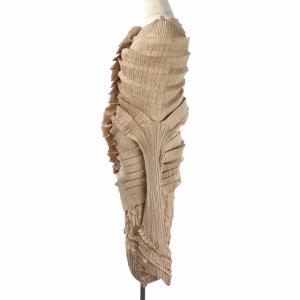 ISSEY MIYAKE WHITE LABEL アンサンブル プリーツ 変形 ベージュ 