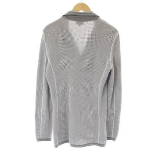 GIORGIO ARMANI ニットカーディガン オーバーサイズ 48 L ベージュ グレー