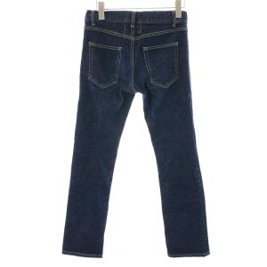 SAINT LAURENT PARIS テーパードデニム ボタンフライ コットン 日本製 M インディゴ