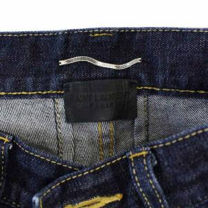 SAINT LAURENT PARIS テーパードデニム ボタンフライ コットン 日本製 M インディゴ