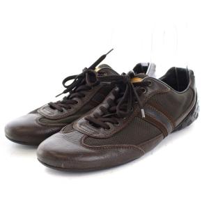 LOUIS VUITTON モノグラム レザーシューズ  8.5 ブラウン