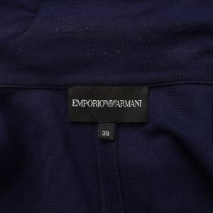 EMPORIO ARMANI テーラードジャケット シングル 38 M 紺 ネイビー