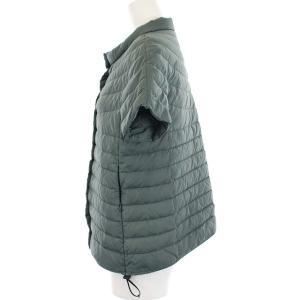 DUVETICA ライトダウンジャケット 半袖 ハイネック 42 グリーン