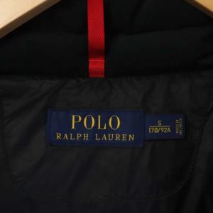 POLO RALPH LAUREN ダウンベスト ビッグポニー フード S ブラック