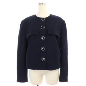 Christian Dior セットアップ ノーカラージャケット タイトスカート L 紺