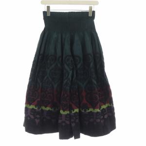 me ISSEY MIYAKE ガウチョパンツ イージー ハイウエスト 刺繍 黒