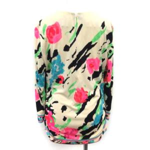 LEONARD シルク花柄プルオーバーカットソー 2 マルチカラー