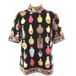 FASHION 香水柄Tシャツ L ブラック