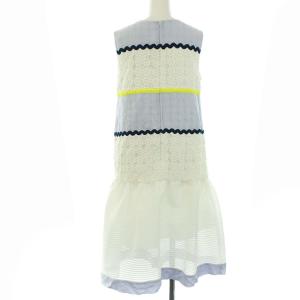 Chesty レースジャガードワンピース ノースリーブ S マルチカラー