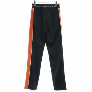 GIVENCHY トラックパンツ ジャージ イージー ベロア 切替 パイピング 34 S ブラック