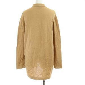 HERMES ニットカーディガン プリント切替 セリエボタン アニマル柄 40