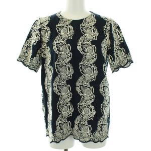 花柄プルオーバーTシャツ マルチカラー