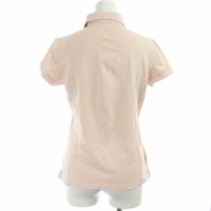 PRADA SPORT 半袖 ポロシャツ ロゴプレート M ピンクベージュ