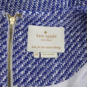 kate spade new york ワンピース ひざ丈 Vネック 半袖 00 ネイビー