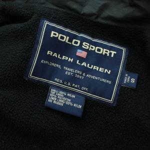 POLO SPORT ジャケット フリース フード ジップアップ ナイロン S ネイビー