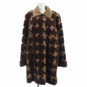 金サガロイヤル Labrador ファーコート シェアード カラーミンク F ブラウン